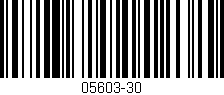 Código de barras (EAN, GTIN, SKU, ISBN): '05603-30'