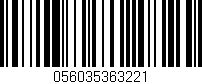 Código de barras (EAN, GTIN, SKU, ISBN): '056035363221'