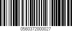 Código de barras (EAN, GTIN, SKU, ISBN): '0560372000027'