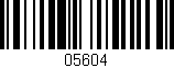 Código de barras (EAN, GTIN, SKU, ISBN): '05604'