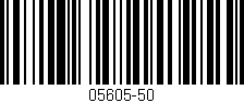 Código de barras (EAN, GTIN, SKU, ISBN): '05605-50'