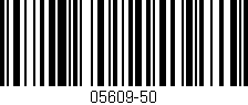 Código de barras (EAN, GTIN, SKU, ISBN): '05609-50'