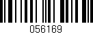 Código de barras (EAN, GTIN, SKU, ISBN): '056169'