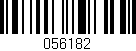 Código de barras (EAN, GTIN, SKU, ISBN): '056182'