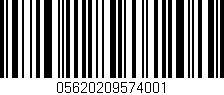 Código de barras (EAN, GTIN, SKU, ISBN): '05620209574001'