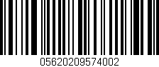 Código de barras (EAN, GTIN, SKU, ISBN): '05620209574002'