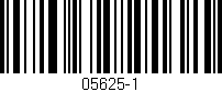 Código de barras (EAN, GTIN, SKU, ISBN): '05625-1'
