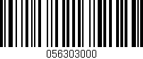 Código de barras (EAN, GTIN, SKU, ISBN): '056303000'