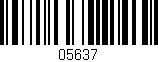 Código de barras (EAN, GTIN, SKU, ISBN): '05637'