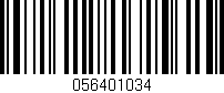 Código de barras (EAN, GTIN, SKU, ISBN): '056401034'
