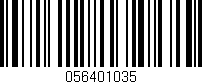 Código de barras (EAN, GTIN, SKU, ISBN): '056401035'