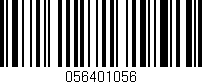 Código de barras (EAN, GTIN, SKU, ISBN): '056401056'