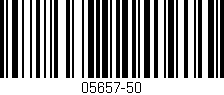 Código de barras (EAN, GTIN, SKU, ISBN): '05657-50'