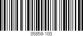 Código de barras (EAN, GTIN, SKU, ISBN): '05658-100'
