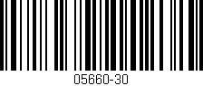 Código de barras (EAN, GTIN, SKU, ISBN): '05660-30'
