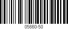 Código de barras (EAN, GTIN, SKU, ISBN): '05660-50'