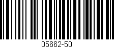 Código de barras (EAN, GTIN, SKU, ISBN): '05662-50'