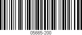 Código de barras (EAN, GTIN, SKU, ISBN): '05665-200'