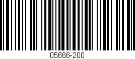 Código de barras (EAN, GTIN, SKU, ISBN): '05666-200'