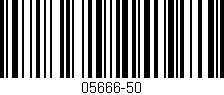 Código de barras (EAN, GTIN, SKU, ISBN): '05666-50'