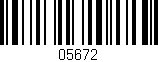 Código de barras (EAN, GTIN, SKU, ISBN): '05672'