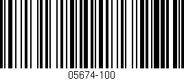 Código de barras (EAN, GTIN, SKU, ISBN): '05674-100'