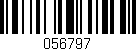 Código de barras (EAN, GTIN, SKU, ISBN): '056797'