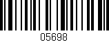 Código de barras (EAN, GTIN, SKU, ISBN): '05698'