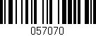 Código de barras (EAN, GTIN, SKU, ISBN): '057070'