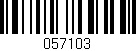 Código de barras (EAN, GTIN, SKU, ISBN): '057103'