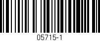 Código de barras (EAN, GTIN, SKU, ISBN): '05715-1'
