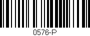 Código de barras (EAN, GTIN, SKU, ISBN): '0576-P'