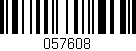 Código de barras (EAN, GTIN, SKU, ISBN): '057608'