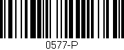 Código de barras (EAN, GTIN, SKU, ISBN): '0577-P'