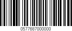 Código de barras (EAN, GTIN, SKU, ISBN): '0577687000000'