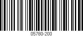 Código de barras (EAN, GTIN, SKU, ISBN): '05780-200'