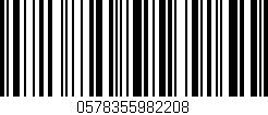 Código de barras (EAN, GTIN, SKU, ISBN): '0578355982208'