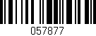 Código de barras (EAN, GTIN, SKU, ISBN): '057877'