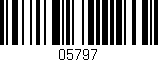 Código de barras (EAN, GTIN, SKU, ISBN): '05797'