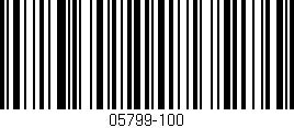 Código de barras (EAN, GTIN, SKU, ISBN): '05799-100'