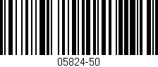 Código de barras (EAN, GTIN, SKU, ISBN): '05824-50'