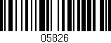 Código de barras (EAN, GTIN, SKU, ISBN): '05826'