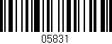 Código de barras (EAN, GTIN, SKU, ISBN): '05831'