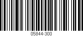 Código de barras (EAN, GTIN, SKU, ISBN): '05844-300'