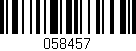Código de barras (EAN, GTIN, SKU, ISBN): '058457'