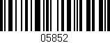 Código de barras (EAN, GTIN, SKU, ISBN): '05852'