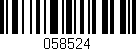 Código de barras (EAN, GTIN, SKU, ISBN): '058524'