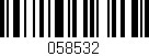 Código de barras (EAN, GTIN, SKU, ISBN): '058532'