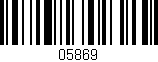 Código de barras (EAN, GTIN, SKU, ISBN): '05869'