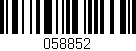 Código de barras (EAN, GTIN, SKU, ISBN): '058852'